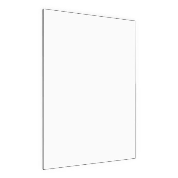 Base end panel. 24 1/2"W, 34 3/4"H, 5/8" thick